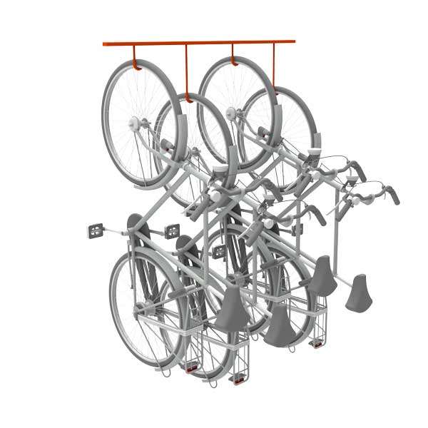 Cykelställ & cykelparkering | Cykelställ i två våningar och andra kompakta lösningar | FalcoHook cykelkrokar | image #4 |  