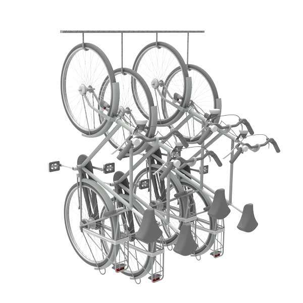 Cykelställ & cykelparkering | Cykelställ i två våningar och andra kompakta lösningar | FalcoHook cykelkrokar | image #5 |  