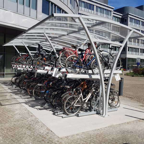Cykeltak & cykelgarage | Cykeltak för tvåvåningsställ | FalcoRail dubbelsidigt cykeltak Cykeltak & cykelgarage | Cykeltak för tvåvåningsställ | FalcoRail dubbelsidigt cykeltak | image #4 |