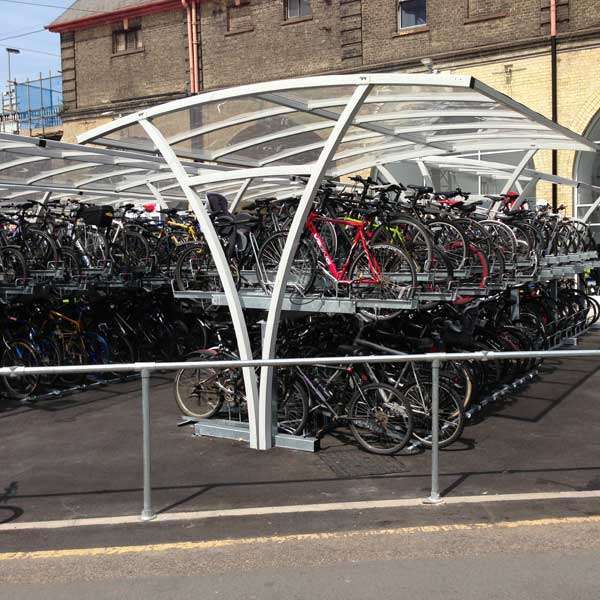 Cykeltak & cykelgarage | Cykeltak för tvåvåningsställ | FalcoRail dubbelsidigt cykeltak Cykeltak & cykelgarage | Cykeltak för tvåvåningsställ | FalcoRail dubbelsidigt cykeltak | image #8 |