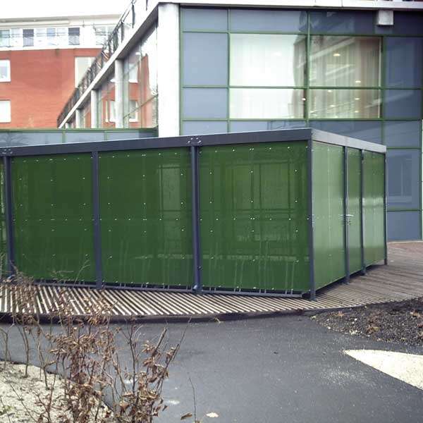 Cykeltak & cykelgarage | Väggbeklädnader materialval | Perforerad stålplåt Cykeltak & cykelgarage | Väggbeklädnader materialval | Perforerad stålplåt | image #3 |