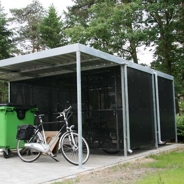 Cykeltak & cykelgarage | Väggbeklädnader materialval | Perforerad stålplåt Cykeltak & cykelgarage | Väggbeklädnader materialval | Perforerad stålplåt | image #5 |