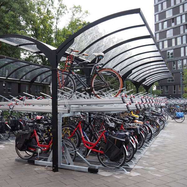 Cykelställ & cykelparkering | Cykelställ i två våningar och andra kompakta lösningar | FalcoLevel Premium+ - cykelställ i två våningar | image #9 |  