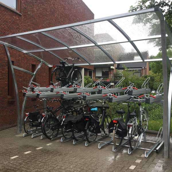 Cykelställ & cykelparkering | Cykelställ i två våningar och andra kompakta lösningar | FalcoLevel Premium+ - cykelställ i två våningar | image #17 |  