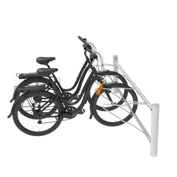 Cykelställ & cykelparkering | Cykelställ med ramfastlåsning | FalcoKoppla - ett säkert cykelställ med ramlåsningsmöjlighet | image #1 |  
