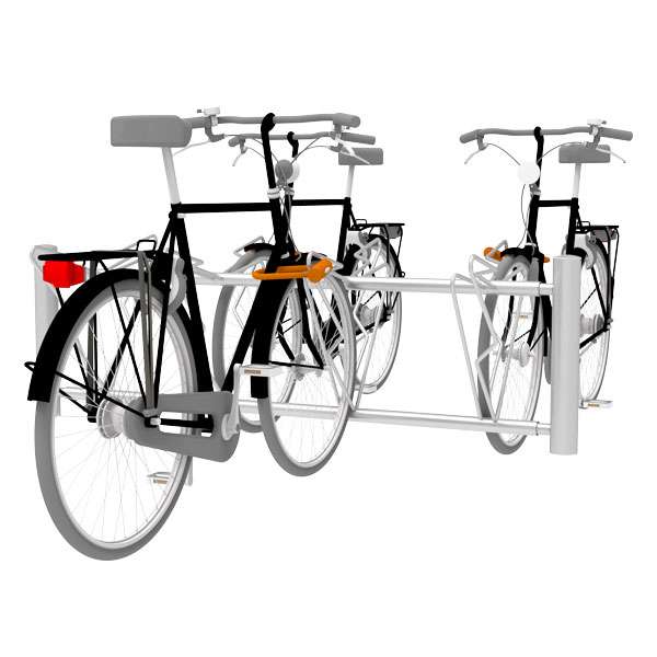 Cykelställ & cykelparkering | Cykelställ med ramfastlåsning | FalcoKoppla - ett säkert cykelställ med ramlåsningsmöjlighet | image #3 |  