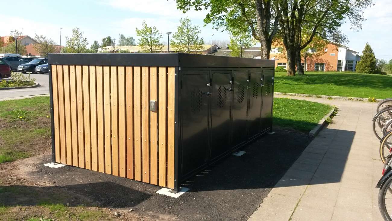Lerum kommun satsar stort på cykelboxar från Falco Lerum kommun satsar stort på cykelboxar från Falco