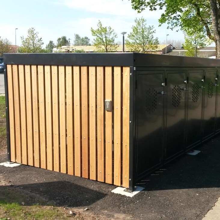 Lerum kommun satsar stort på cykelboxar från Falco