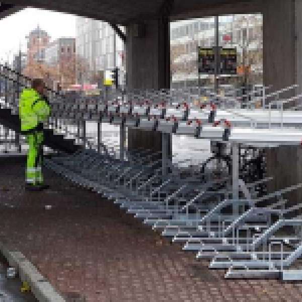 Trafikkontoret i Stockholm satsar på tvåvåningsställ