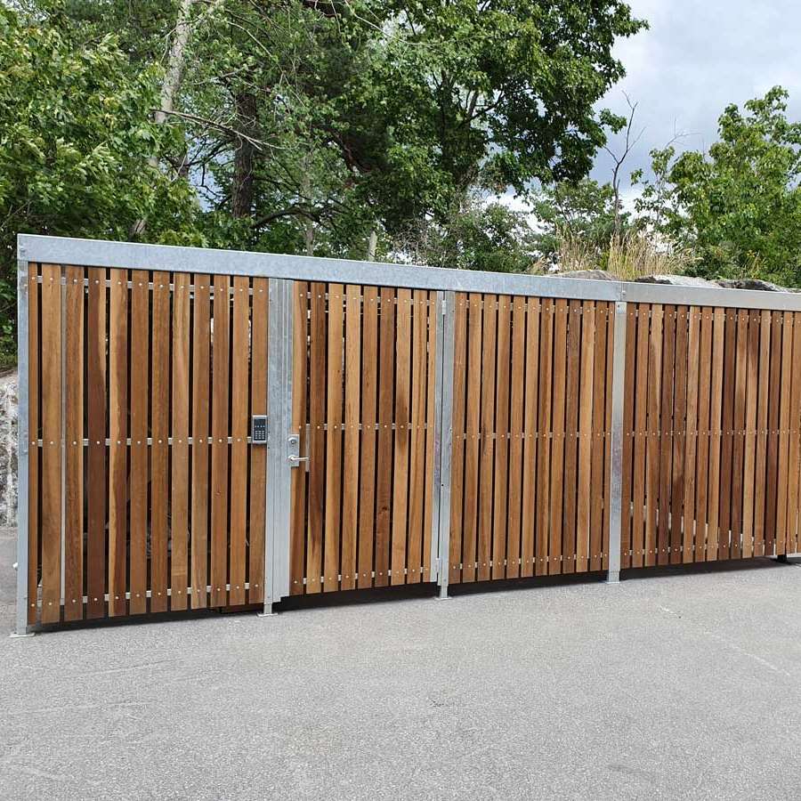 Falco Lok cykelgarage levererat till AB Industricentralens