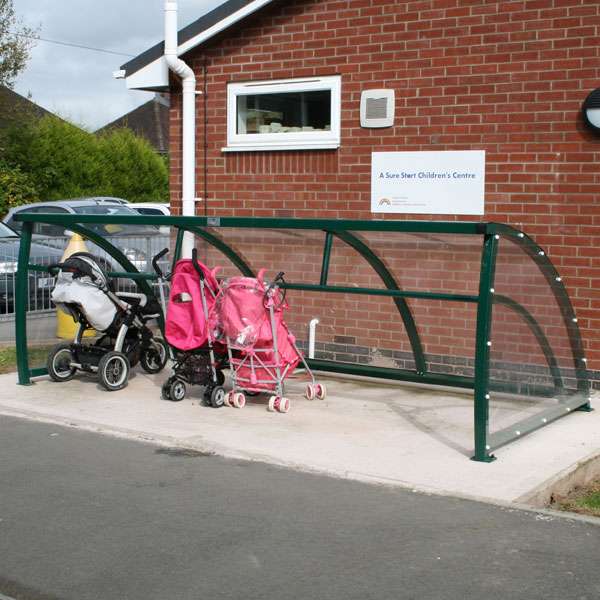 Cykeltak & cykelgarage | Barnvagnstak & Förvaring | FalcoRoller buggy shelter - Barnvagnstak och väderskydd även för rullatorer och rullstolar | image #4 |  
