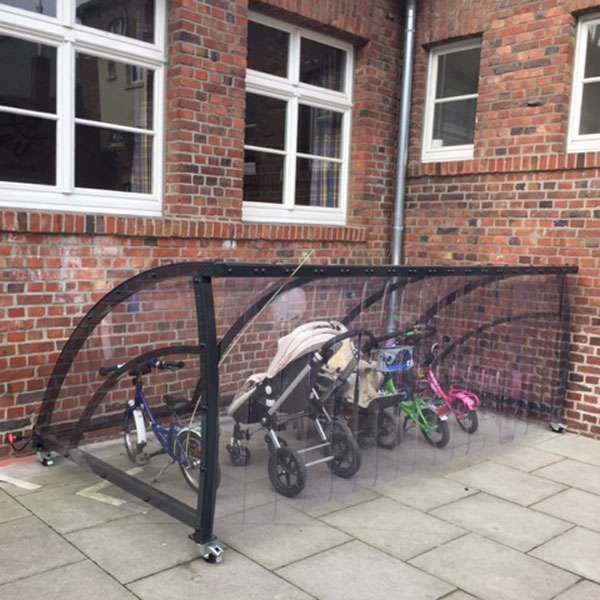 Cykeltak & cykelgarage | Barnvagnstak & Förvaring | FalcoRoller buggy shelter - Barnvagnstak och väderskydd även för rullatorer och rullstolar Cykeltak & cykelgarage | Barnvagnstak & Förvaring | FalcoRoller buggy shelter - Barnvagnstak och väderskydd även för rullatorer och rullstolar | image #8 |
