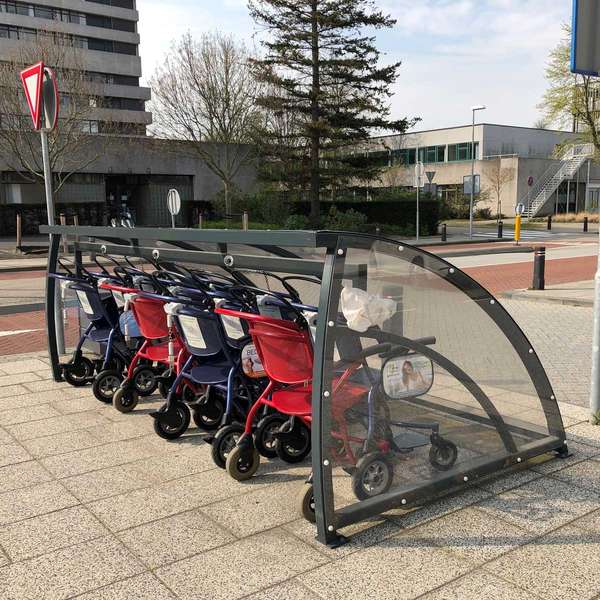 Cykeltak & cykelgarage | Barnvagnstak & Förvaring | FalcoRoller buggy shelter - Barnvagnstak och väderskydd även för rullatorer och rullstolar | image #3 |  
