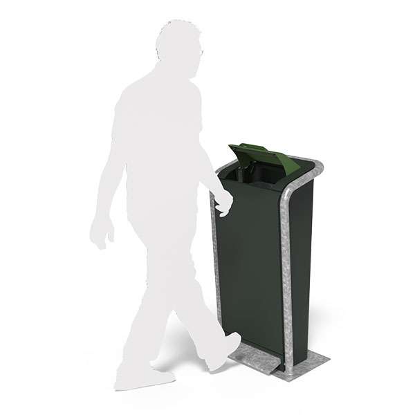 Miljöhus & Parkmöbler | Avfallsbehållare & Papperskorgar | FalcoJona 70 liter papperskorg | image #10 |  
