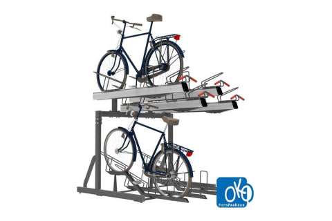 FalcoLevel Premium+ - cykelställ i två våningar