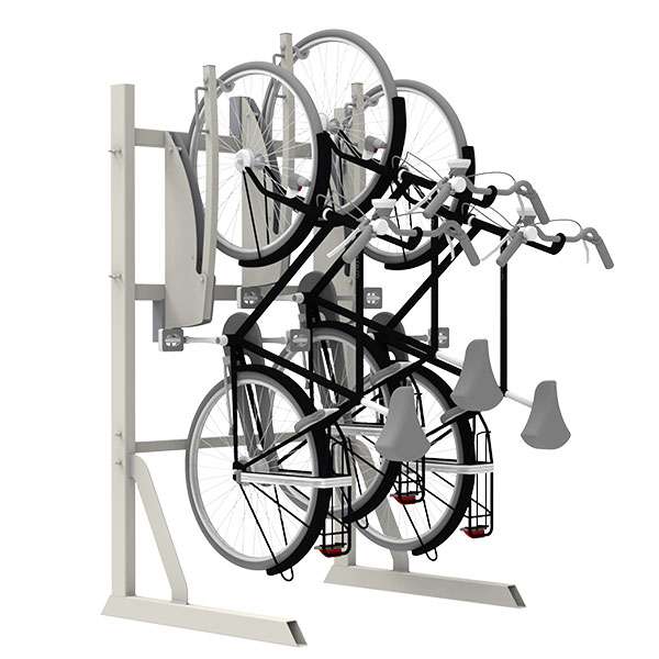 Cykelställ i två våningar & kompakta cykelställ | Cykelställ i två våningar och andra kompakta lösningar | FalcoMaat - vägghängda kompakta cykelställ | image #11 |  