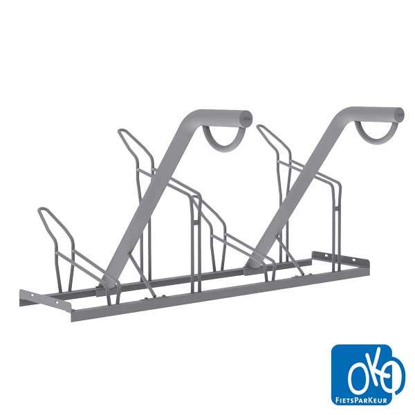 Cykelställ & cykelparkering | Cykelställ med ramfastlåsning | FalcoSound extra säkert cykelställ med ramlåsning typ Stång-45 | image #1 |  