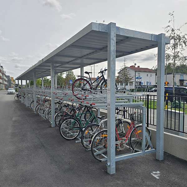 Fietsparkeren fietsoverkapping fietsenrek etagerek dubbellaags