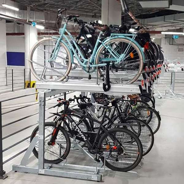 Cykelställ & cykelparkering | Cykelställ i två våningar och andra kompakta lösningar | FalcoLevel Premium+ - cykelställ i två våningar | image #5 |  