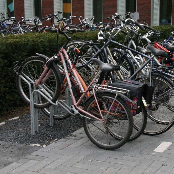 fietsparkeren fietsklem F-10 F-11 90 graden