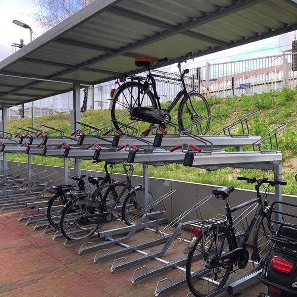 FalcoLevel Premium+ - cykelställ i två våningar