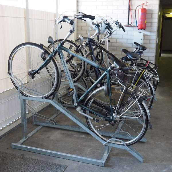 fietsparkeren fietsenrek voor kratfiets transportfiets FalcoCrate