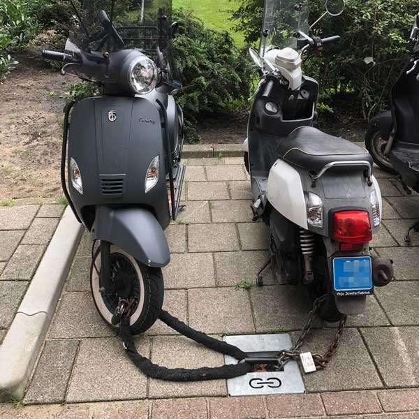 Falco Loop - låsögla för lådcyklar, lastcyklar & mopeder/motorcyklar