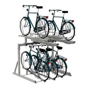 Cykelställ & cykelparkering | Cykelställ i två våningar och andra kompakta lösningar | FalcoLevel Eco - cykelställ i två våningar | image #1