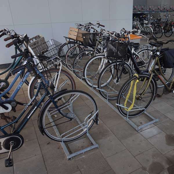 fietsparkeren fietsenrek FalcoSound buitenmodel fiets kratfiets