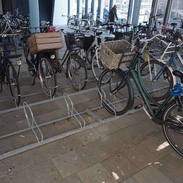 fietsparkeren fietsenrek FalcoSound buitenmodel fiets kratfiets