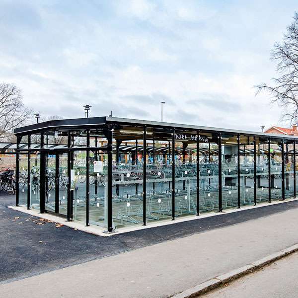 Cykelgarage Falco Scandic - cykelgaraget för resecentrum och tågstationer
