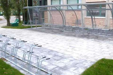 Falco Cykelparkering hos Siemens i Stockholm