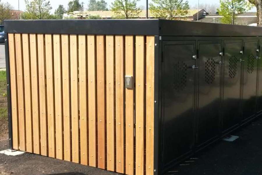 Lerum kommun satsar stort på cykelboxar från Falco