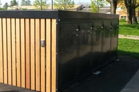 Lerum kommun satsar stort på cykelboxar från Falco