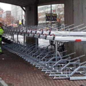 Trafikkontoret i Stockholm satsar på tvåvåningsställ