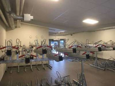 Jönköpings Kommuns nya cykelhus med Falco Premium tvåvåningsställ