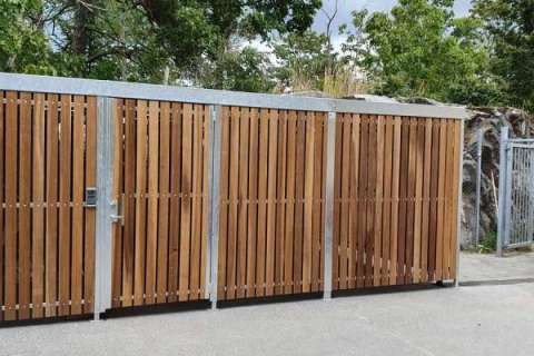 Falco Lok cykelgarage levererat till AB Industricentralens