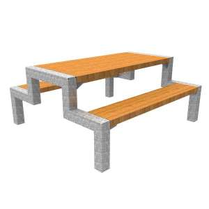 Miljöhus & Parkmöbler | Picknickbord | FalcoBloc Picknickbord | image #1|