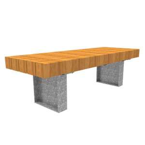 Miljöhus & Parkmöbler | Parkbänkar | FalcoGlory bänk utan ryggstöd | image #1