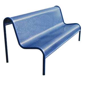 Miljöhus & Parkmöbler | Parkbänkar | FalcoPerfo bänk med ryggstöd | image #1
