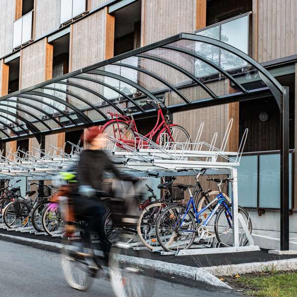 FalcoGamma Level cykeltak för tvåvåningsställ