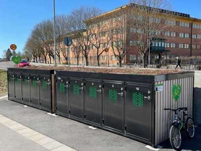 Järfälla Kommun satsar stort på Falco Q cykelboxar och är först i landet med helt digitaliserad bokning.