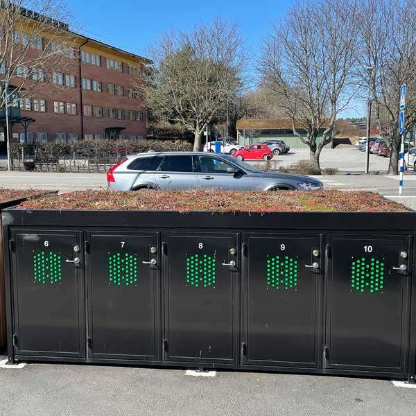 Järfälla Kommun satsar stort på Falco Q cykelboxar och är först i landet med helt digitaliserad bokning.