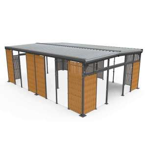 Miljöhus & Parkmöbler | Miljöhus & Miljöstuga | Falco Scandic Recycling – modulbaserat miljöhus | image #1|