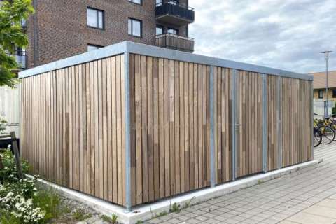 Cykelgarage FalcoLok-600 vid Nöbbelövs Torg, Lund