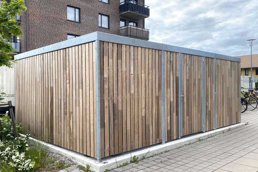 Cykelgarage FalcoLok-600 vid Nöbbelövs Torg, Lund