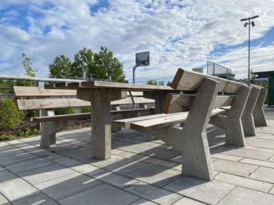 FalcoPark, hållbara parkbänkar och parkbord i Löddeköpinge