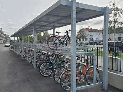 Fietsparkeren fietsoverkapping fietsenrek etagerek dubbellaags
