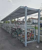 Fietsparkeren fietsoverkapping fietsenrek etagerek dubbellaags