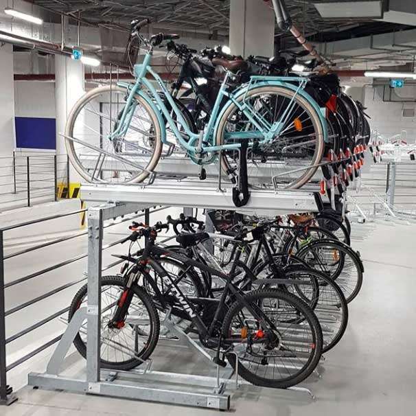 FalcoLevel Premium+ - cykelställ i två våningar